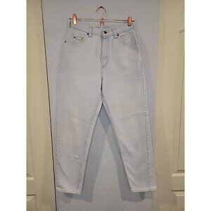Vintage 90s Y2K Lee Tapered Mom Fit Jeans Womens Size 12 Light Wash Denim 28x30